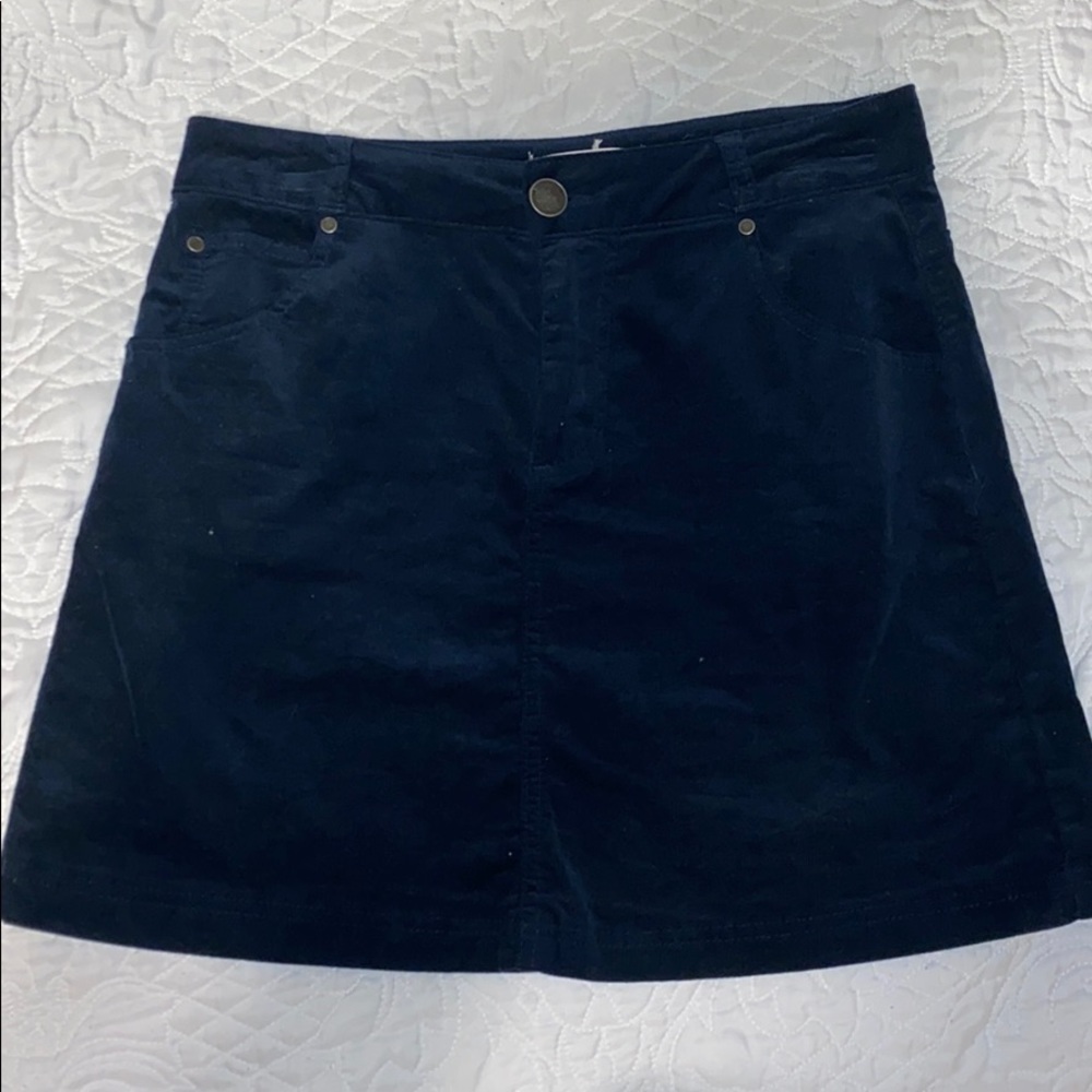 Navy Mini Skirt